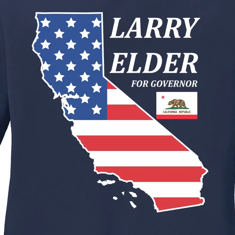 Larry Elder For Governor Ladies Long Sleeve Shirt