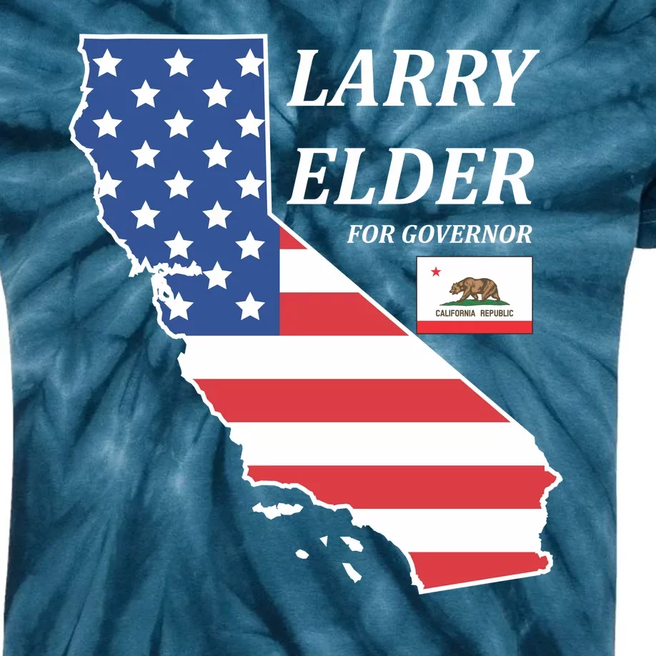 Larry Elder For Governor Kids Tie-Dye T-Shirt