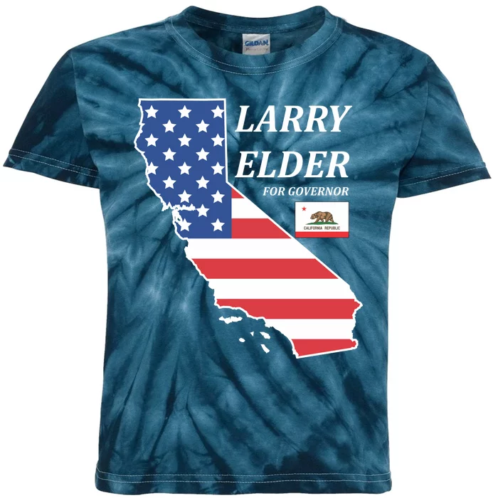 Larry Elder For Governor Kids Tie-Dye T-Shirt