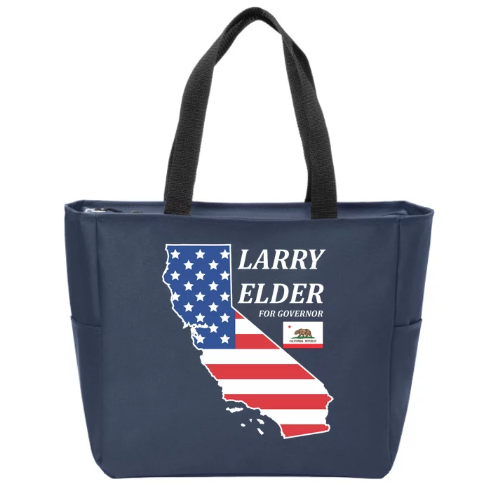 Larry Elder For Governor Zip Tote Bag