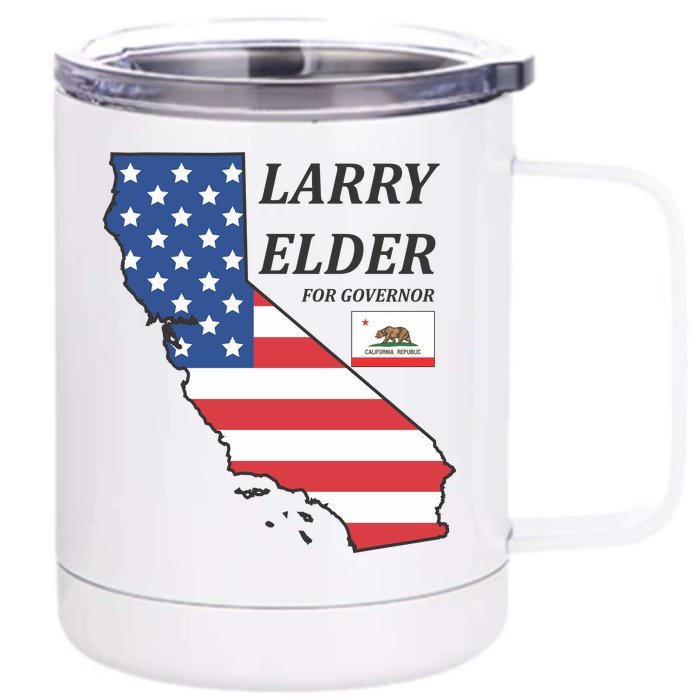 Larry Elder For Governor Front & Back 12oz Stainless Steel Tumbler Cup