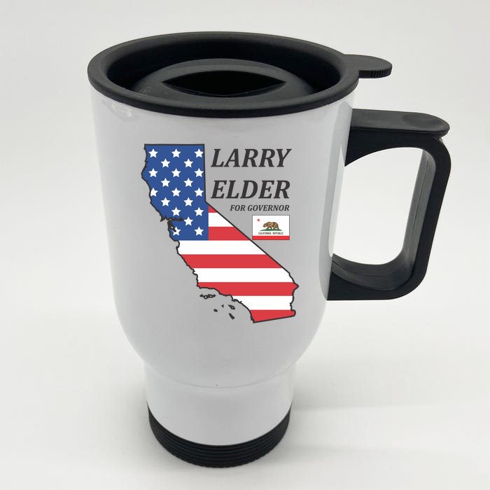 Larry Elder For Governor Front & Back Stainless Steel Travel Mug