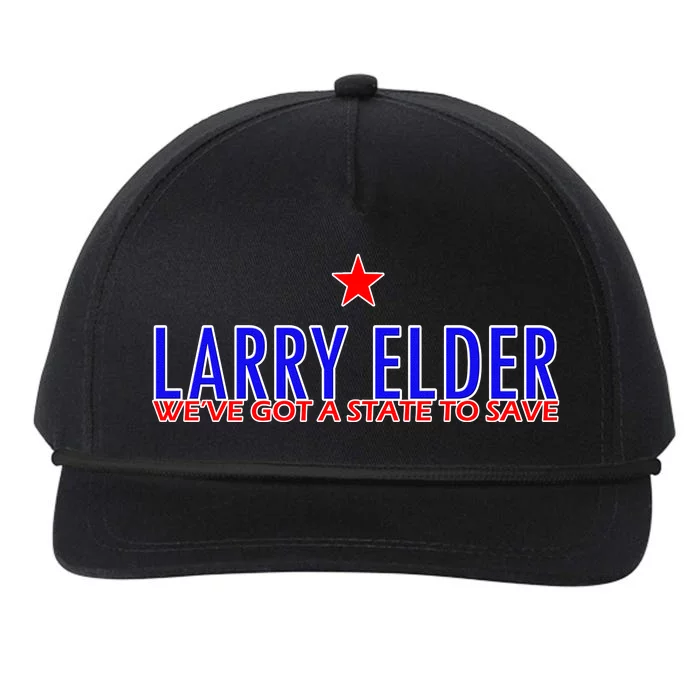 Larry Elder We've Got A State To Save Snapback Five-Panel Rope Hat