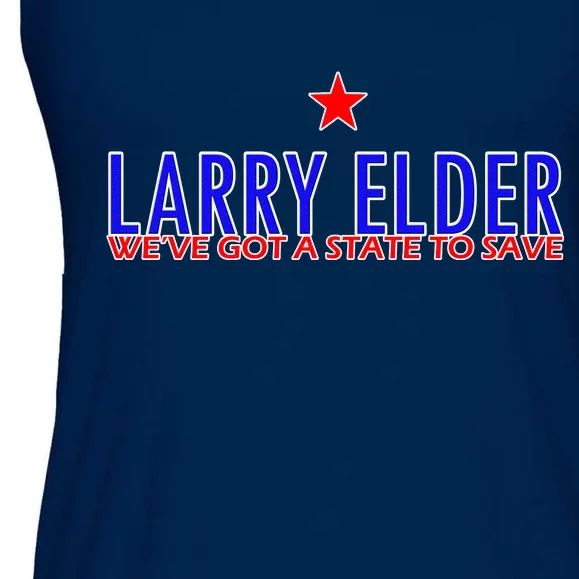 Larry Elder We've Got A State To Save Ladies Essential Flowy Tank