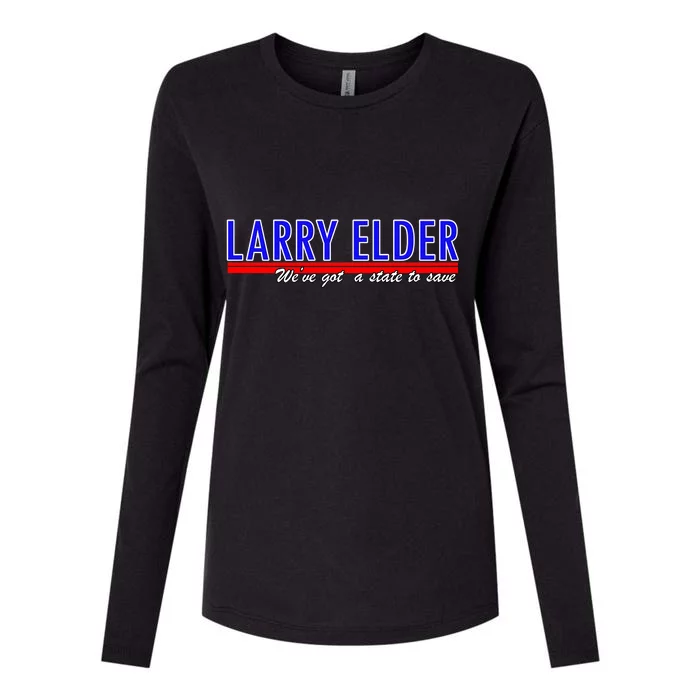 Larry Elder We've Got A State To Save Pro Republican Womens Cotton Relaxed Long Sleeve T-Shirt