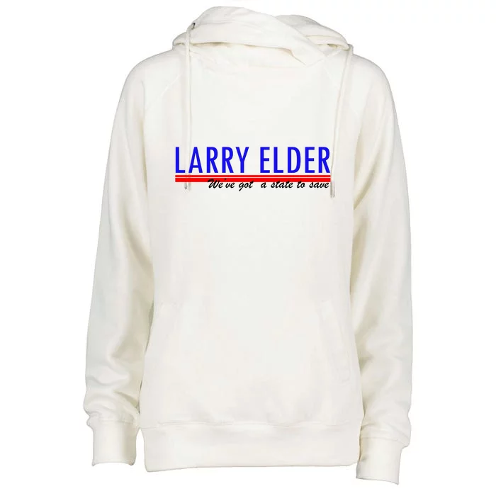 Larry Elder We've Got A State To Save Pro Republican Womens Funnel Neck Pullover Hood