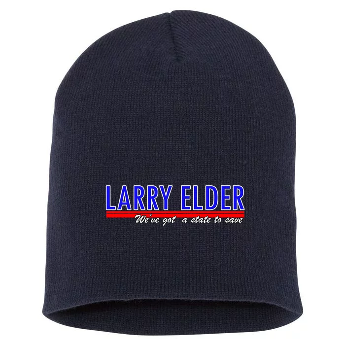 Larry Elder We've Got A State To Save Pro Republican Short Acrylic Beanie