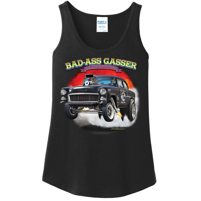 Larry Grossman - Bad Ass Gasser Ladies Essential Tank