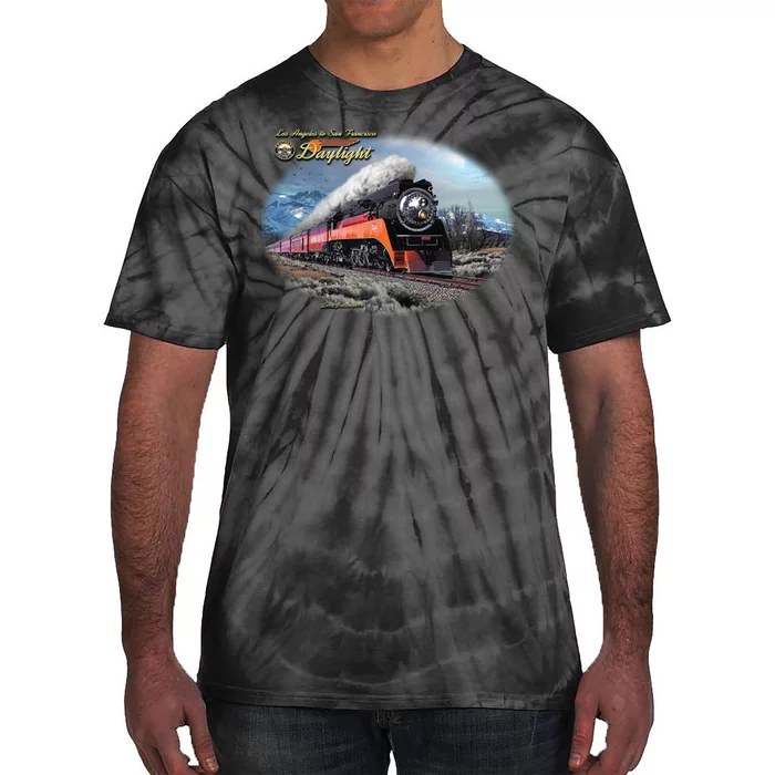 Larry Grossman - Daylight In Winter Train Tie-Dye T-Shirt