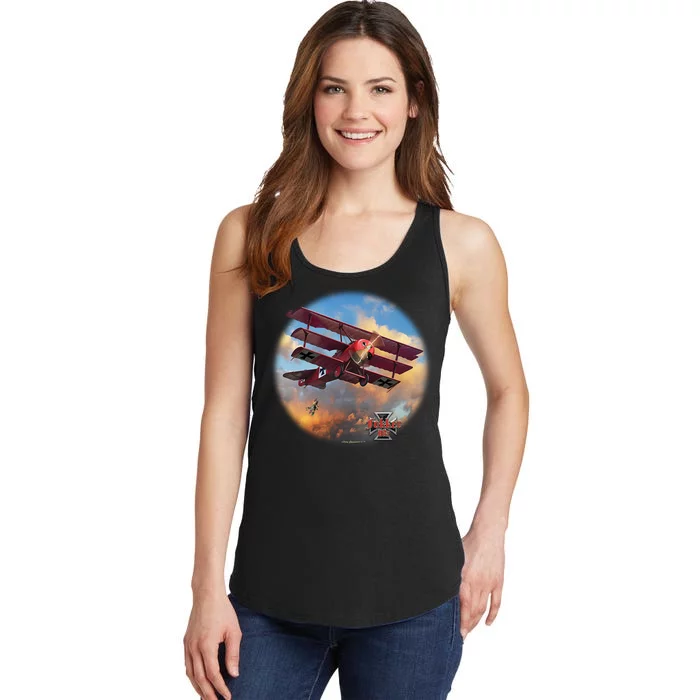 Larry Grossman - Fokker Tri-Plane Ladies Essential Tank