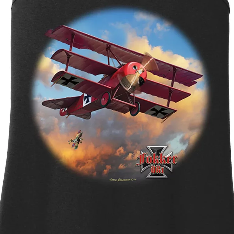 Larry Grossman - Fokker Tri-Plane Ladies Essential Tank