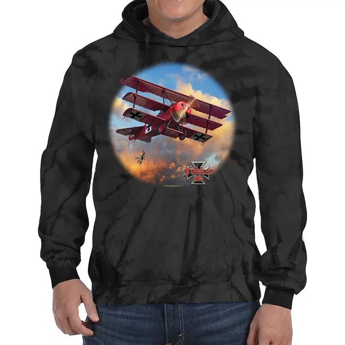 Larry Grossman - Fokker Tri-Plane Tie Dye Hoodie