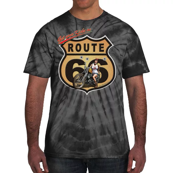 Larry Grossman - Kicks On RT 66 Tie-Dye T-Shirt