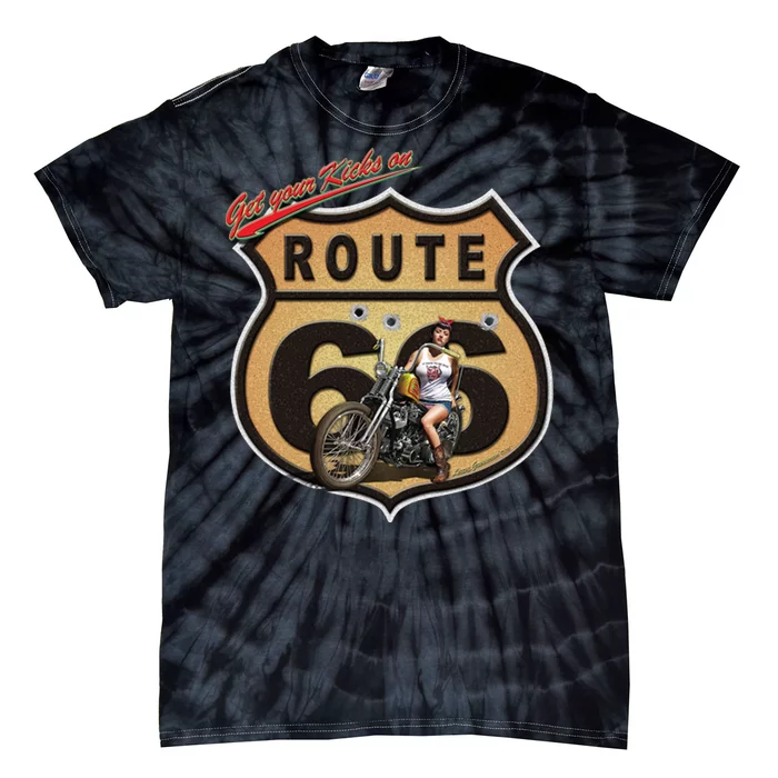 Larry Grossman - Kicks On RT 66 Tie-Dye T-Shirt