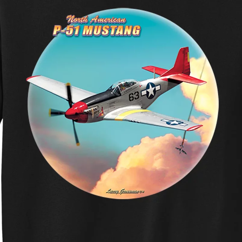 Larry Grossman - P-51 Mustang Plane Sweatshirt