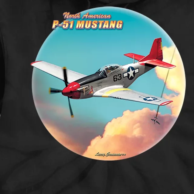 Larry Grossman - P-51 Mustang Plane Tie Dye Hoodie