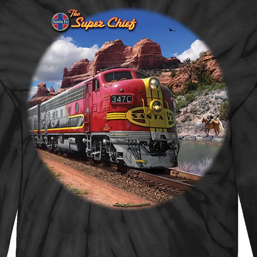 Larry Grossman - Super Chief Train Tie-Dye Long Sleeve Shirt