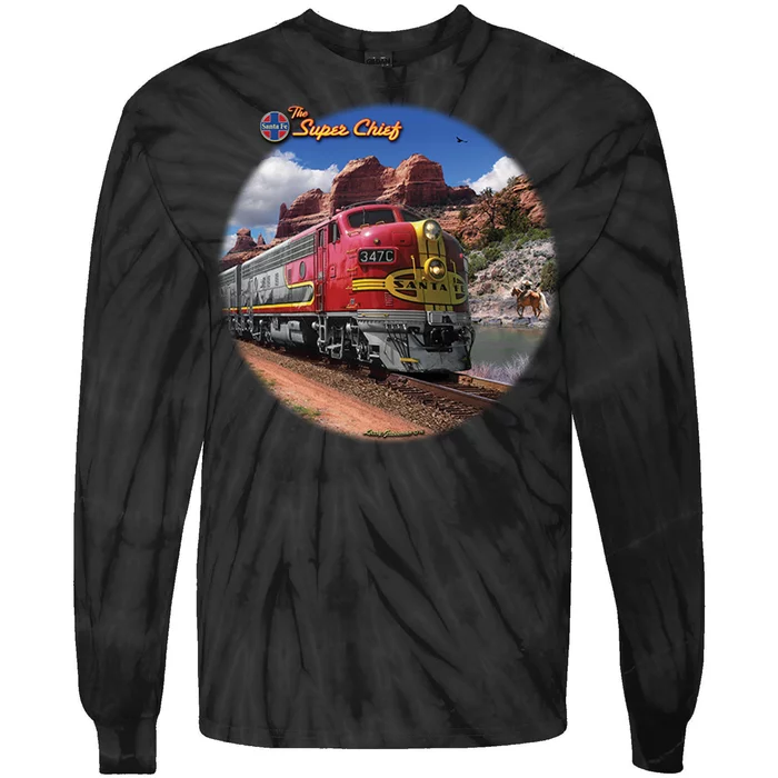 Larry Grossman - Super Chief Train Tie-Dye Long Sleeve Shirt