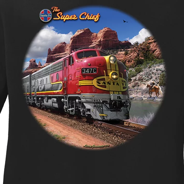 Larry Grossman - Super Chief Train Ladies Long Sleeve Shirt