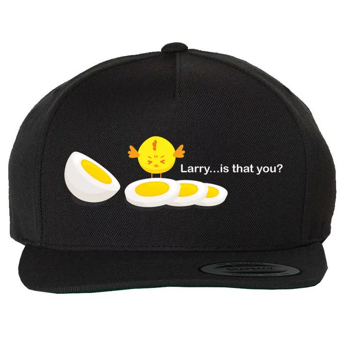 Larry The Egg Wool Snapback Cap