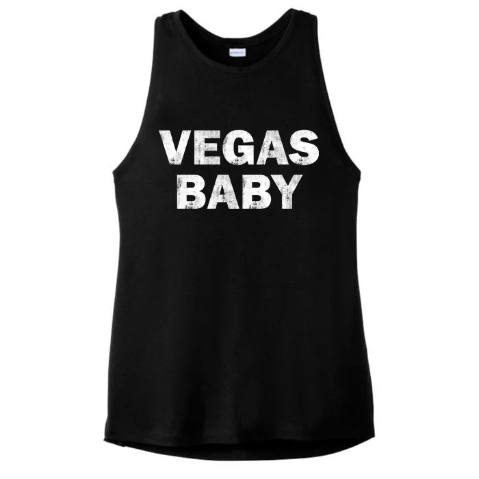 Las Vegas Baby Ladies Tri-Blend Wicking Tank