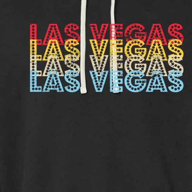 Las Vegas Classic Retro Logo Garment-Dyed Fleece Hoodie