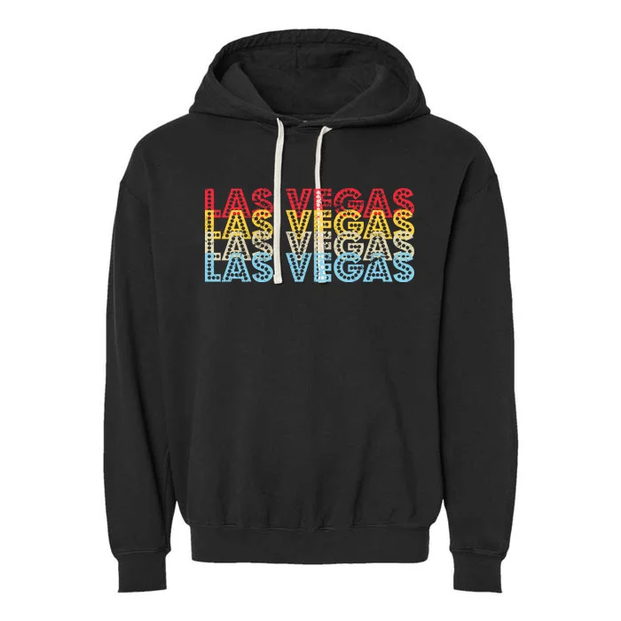 Las Vegas Classic Retro Logo Garment-Dyed Fleece Hoodie