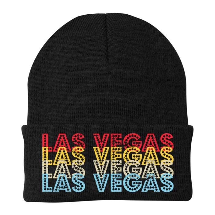 Las Vegas Classic Retro Logo Knit Cap Winter Beanie