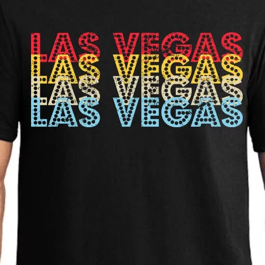 Las Vegas Classic Retro Logo Pajama Set