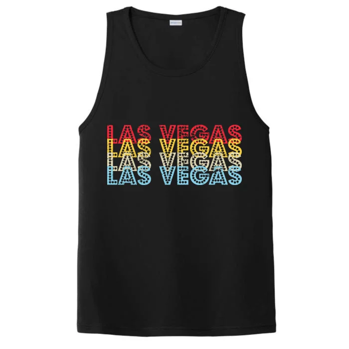 Las Vegas Classic Retro Logo Performance Tank