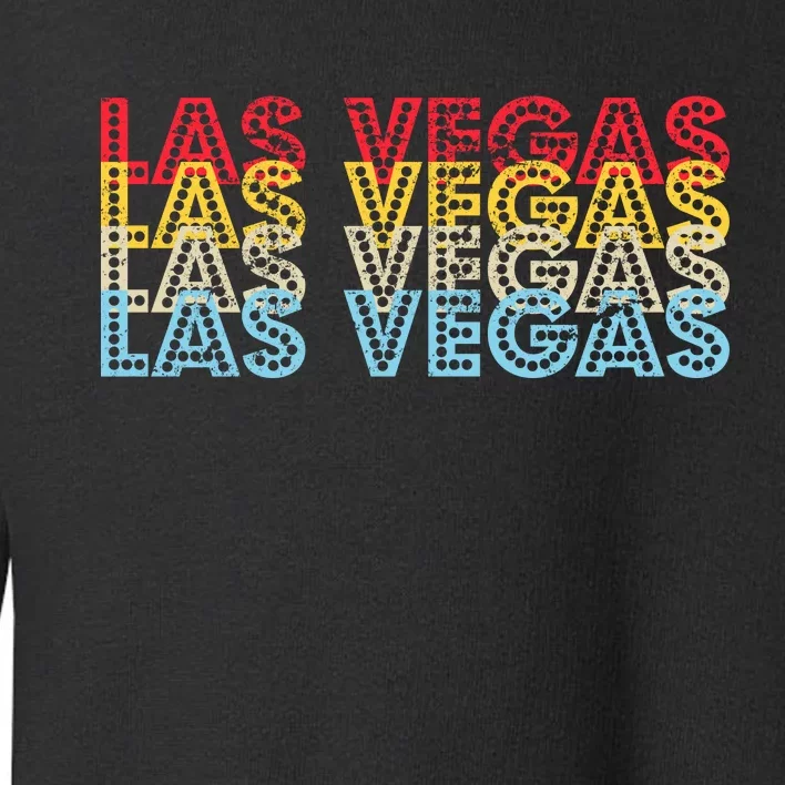 Las Vegas Classic Retro Logo Toddler Sweatshirt