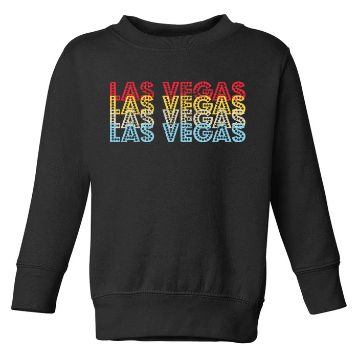 Las Vegas Classic Retro Logo Toddler Sweatshirt