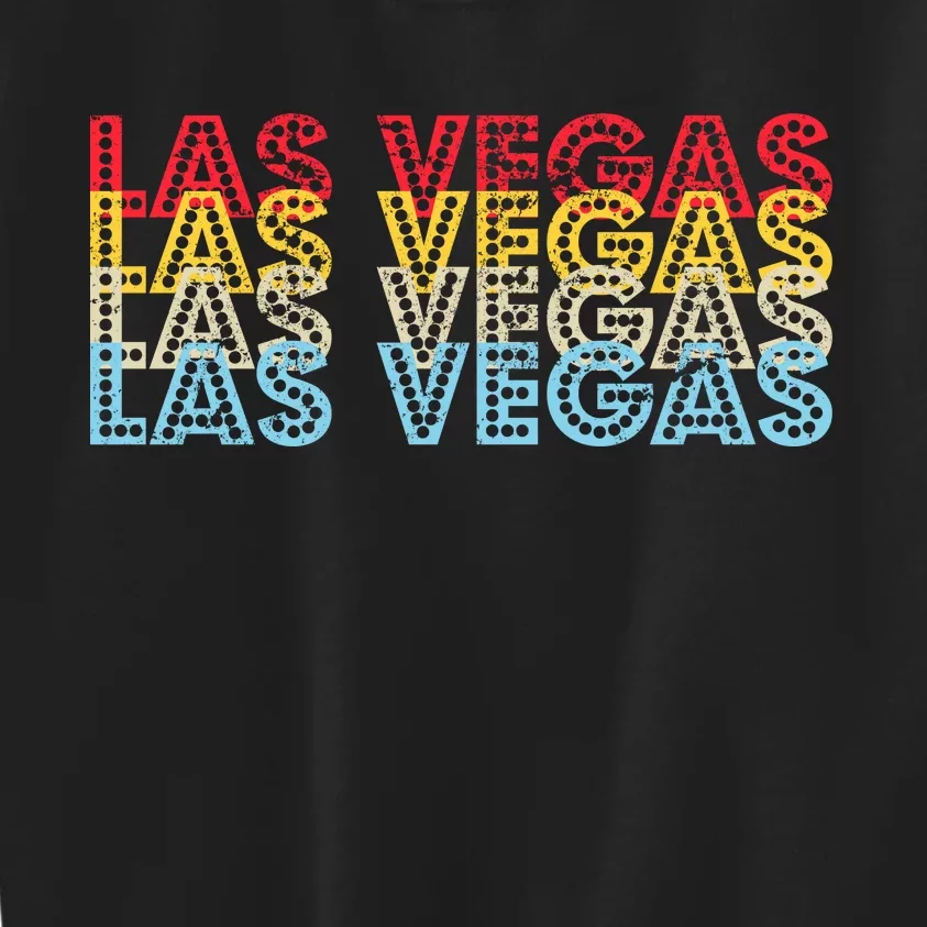 Las Vegas Classic Retro Logo Kids Sweatshirt