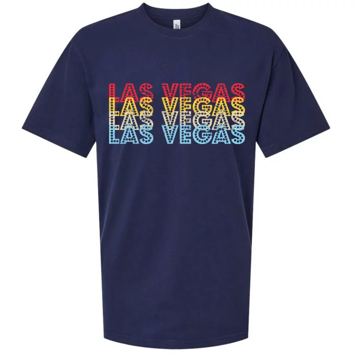 Las Vegas Classic Retro Logo Sueded Cloud Jersey T-Shirt