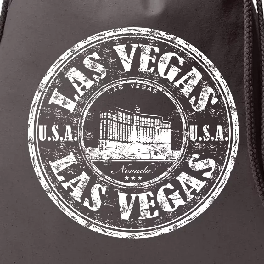 Las Vegas Distressed Circle Drawstring Bag