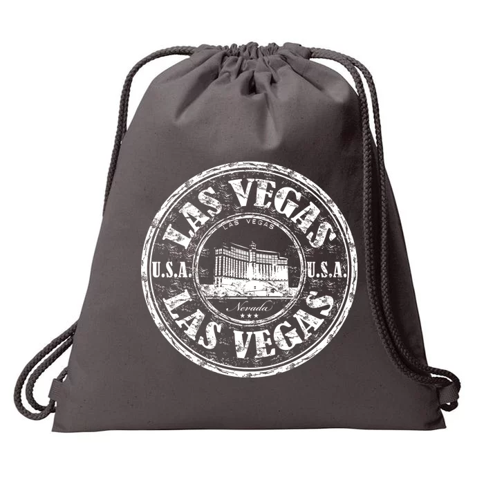 Las Vegas Distressed Circle Drawstring Bag