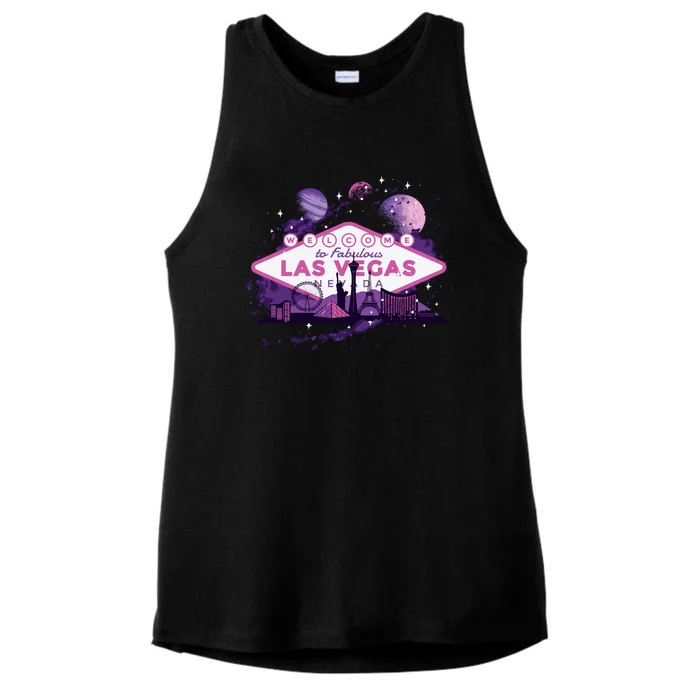 Las Vegas Galaxy Skyline Ladies Tri-Blend Wicking Tank