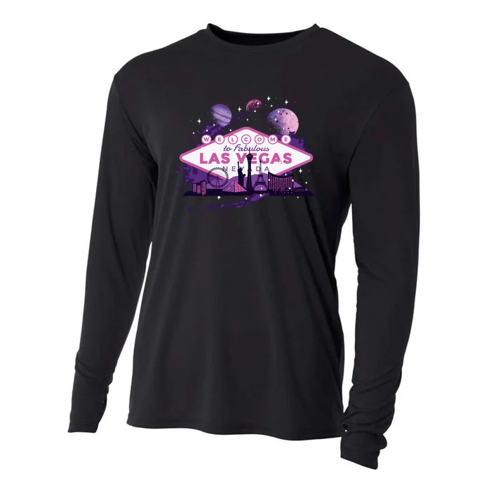 Las Vegas Galaxy Skyline Cooling Performance Long Sleeve Crew