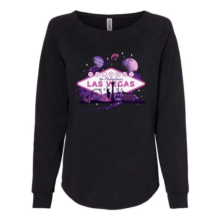 Las Vegas Galaxy Skyline Womens California Wash Sweatshirt