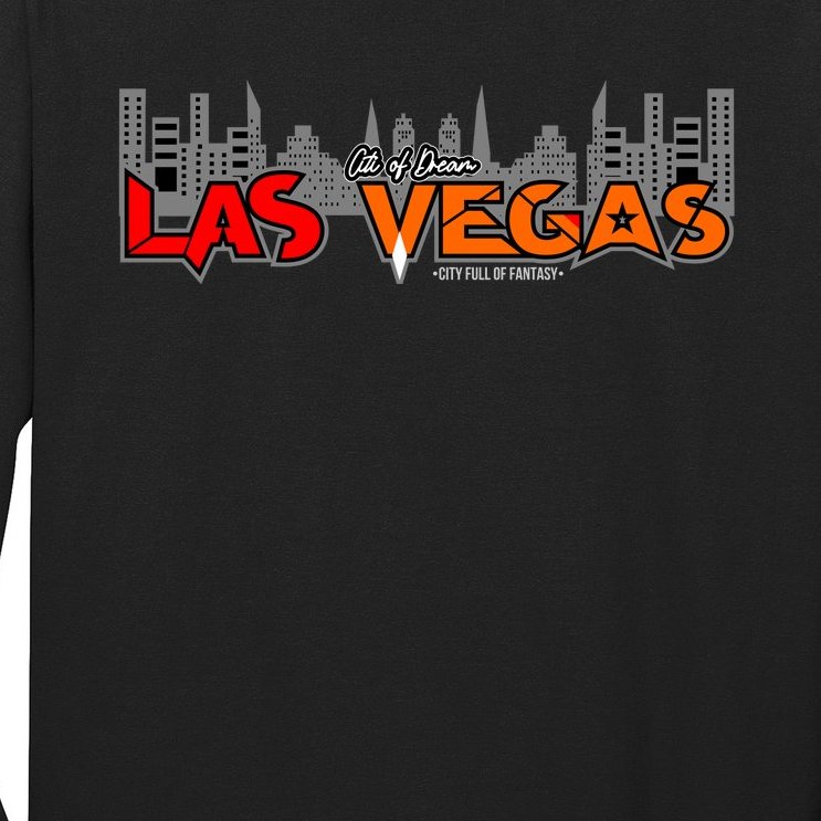 Las Vegas Graffiti Skyline Long Sleeve Shirt