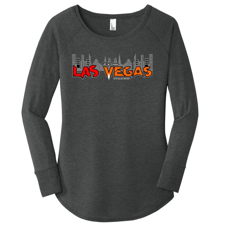 Las Vegas Graffiti Skyline Women’s Perfect Tri Tunic Long Sleeve Shirt