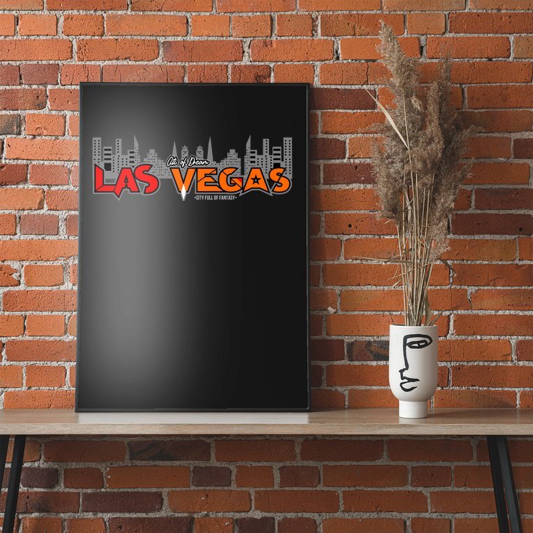 Las Vegas Graffiti Skyline Poster