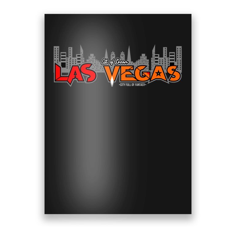 Las Vegas Graffiti Skyline Poster