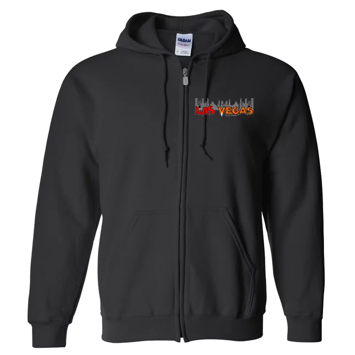 Las Vegas Graffiti Skyline Full Zip Hoodie