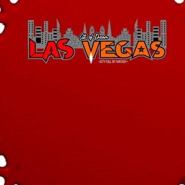 Las Vegas Graffiti Skyline Oval Ornament