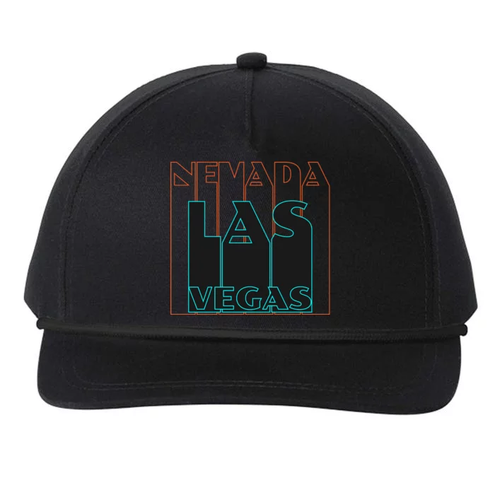 Las Vegas Retro Snapback Five-Panel Rope Hat