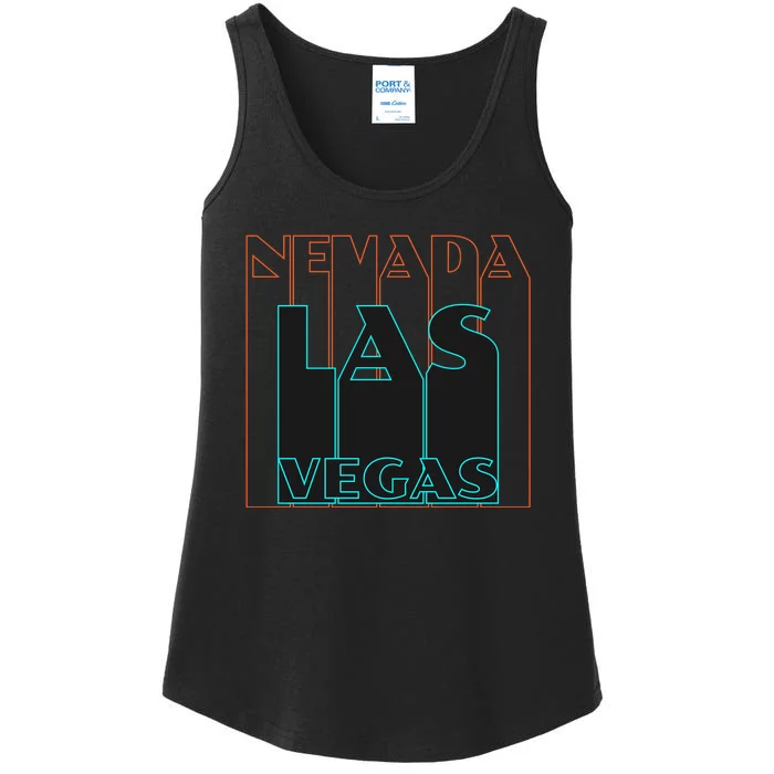 Las Vegas Retro Ladies Essential Tank