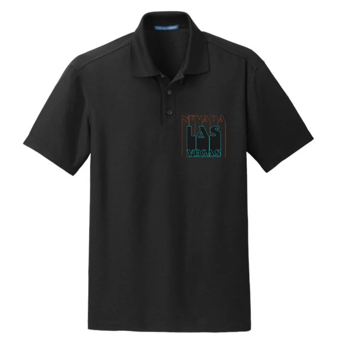 Las Vegas Retro Dry Zone Grid Performance Polo