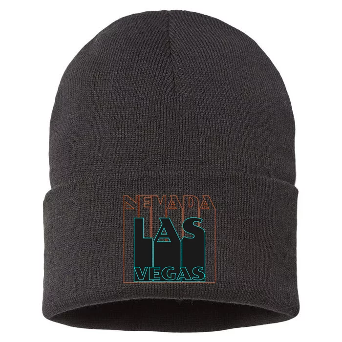 Las Vegas Retro Sustainable Knit Beanie