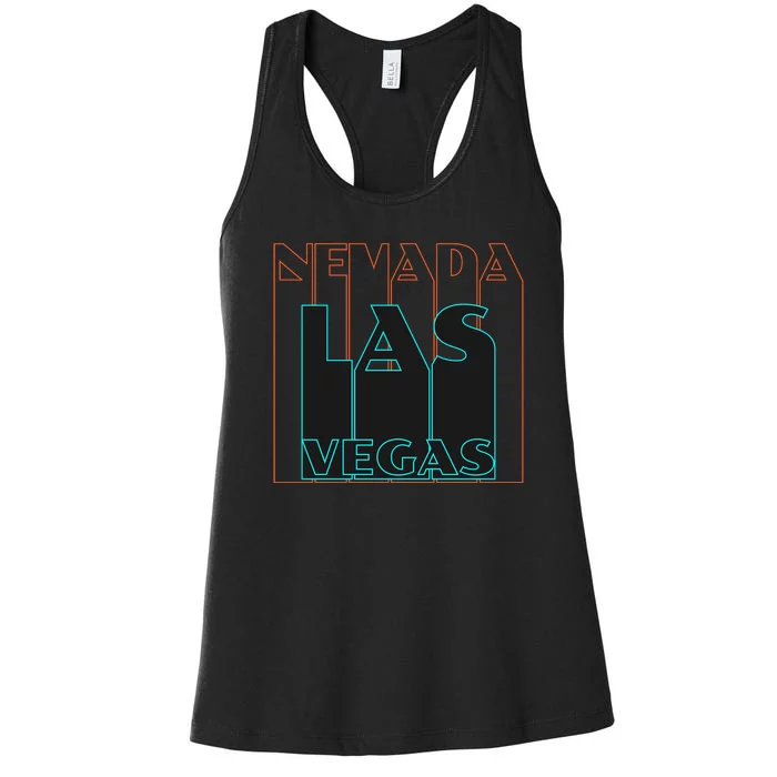 Las Vegas Retro Women's Racerback Tank